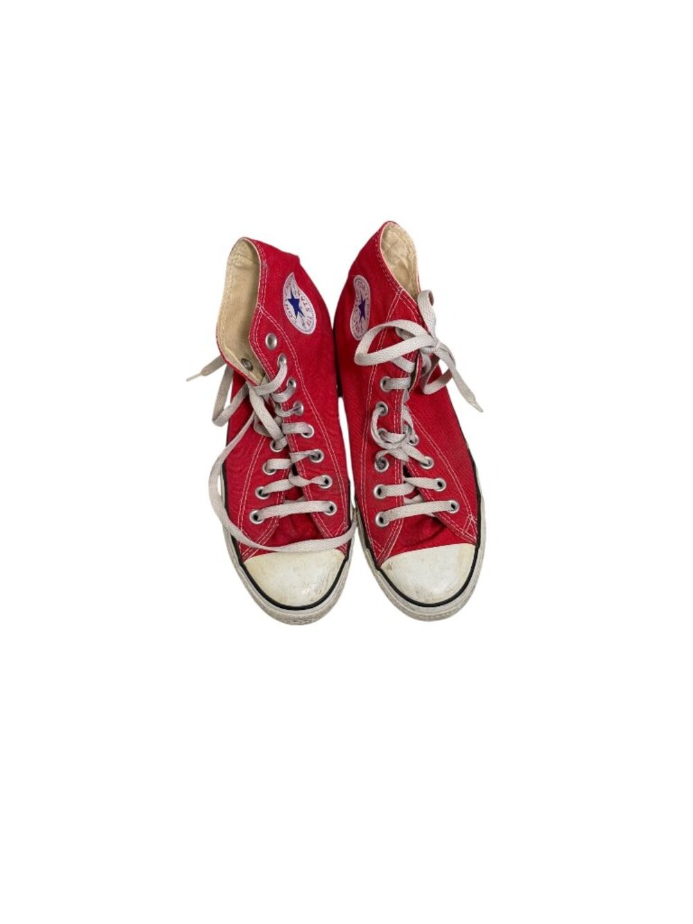 Vintage Converse All Star Red High-Top Sneakers Mens Size 7 Womens 9 Classic Can
